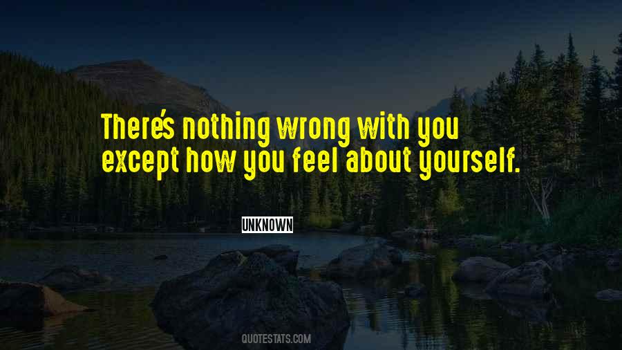 Nothing Wrong With You Quotes #1243067