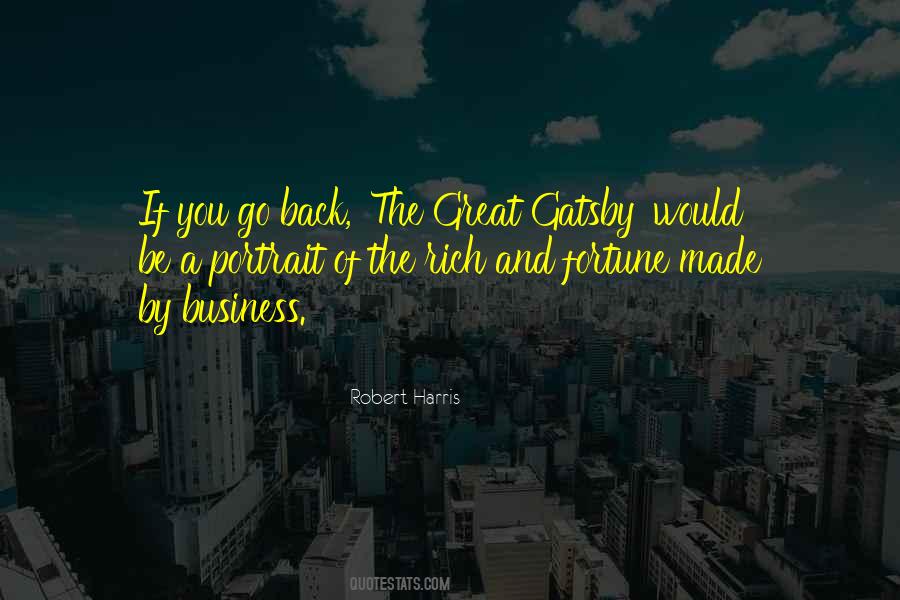 Why Did Gatsby Want To Be Rich Quotes #692777