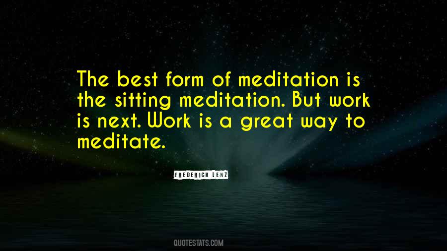 Quotes About The Best Meditation #323939
