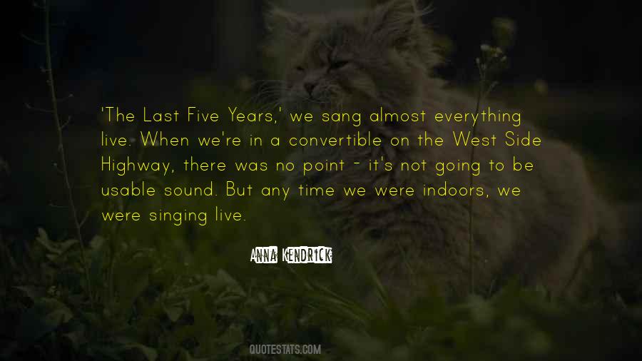 The Last Five Years Quotes #432689