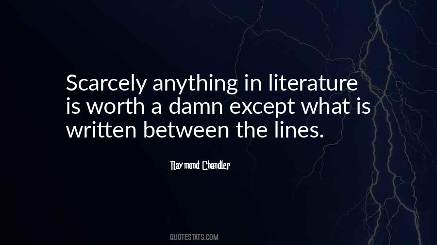 Literature Is Quotes #1365733