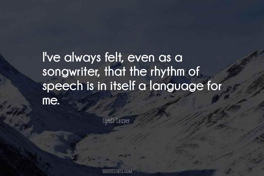 Speech Language Quotes #1007184