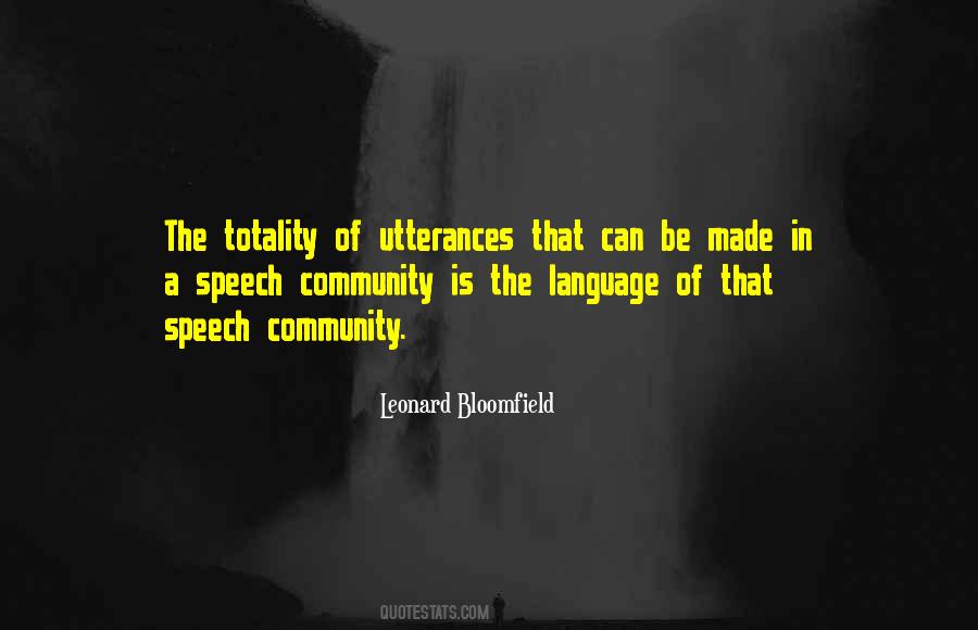 Speech Language Quotes #1172971