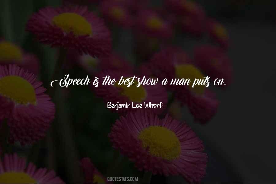Speech Language Quotes #566982