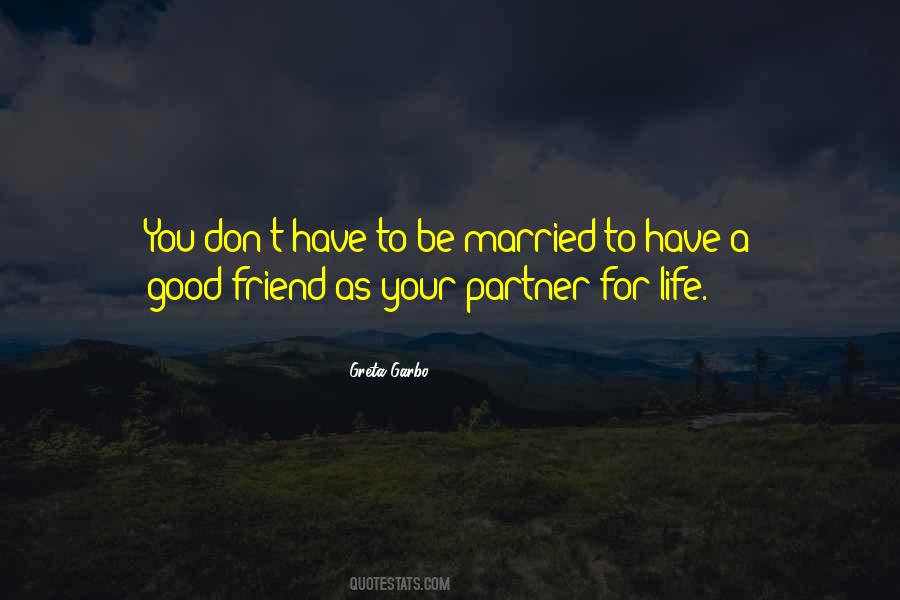 Partner Friend Quotes #595016