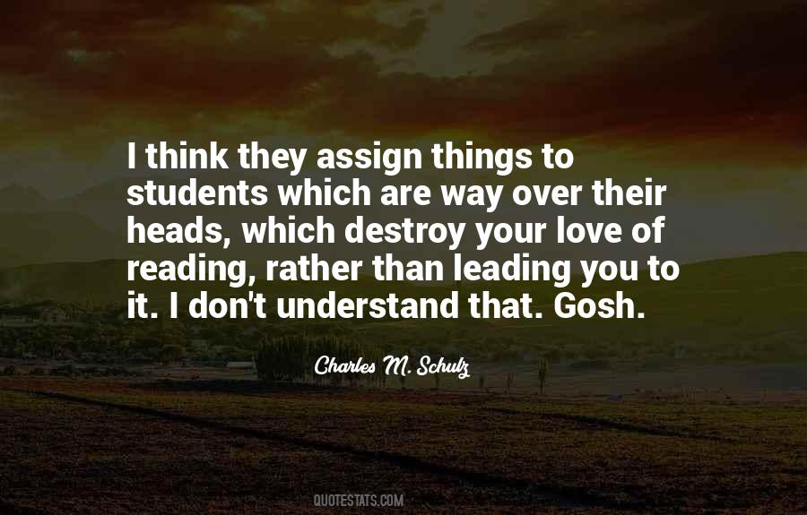 Quotes About Over Reading #1412472