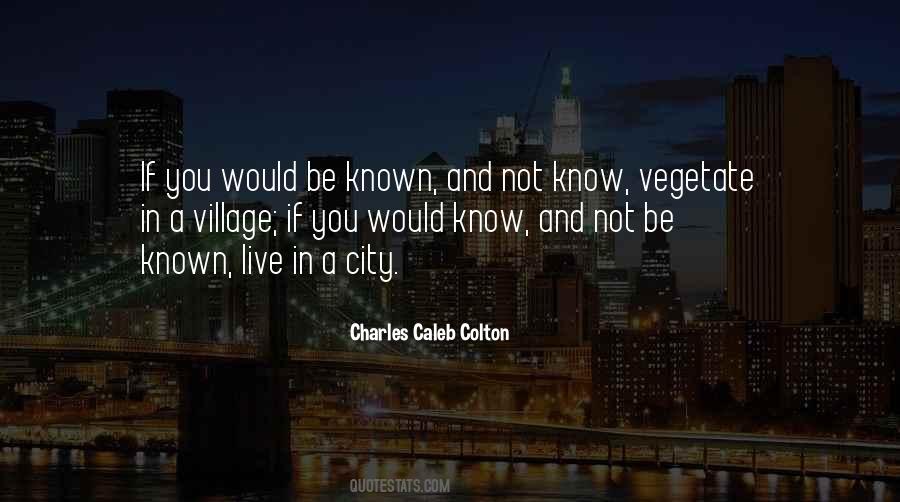 City And Village Quotes #1515122