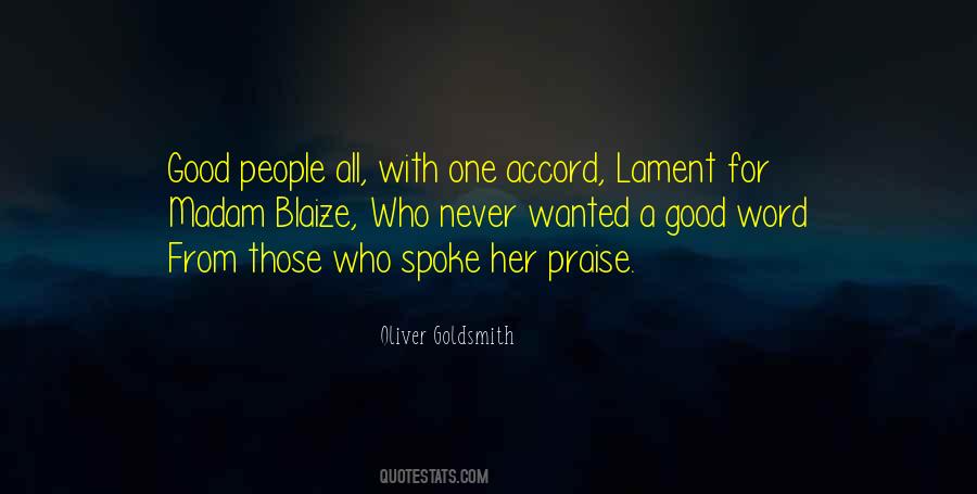 One Accord Quotes #465979