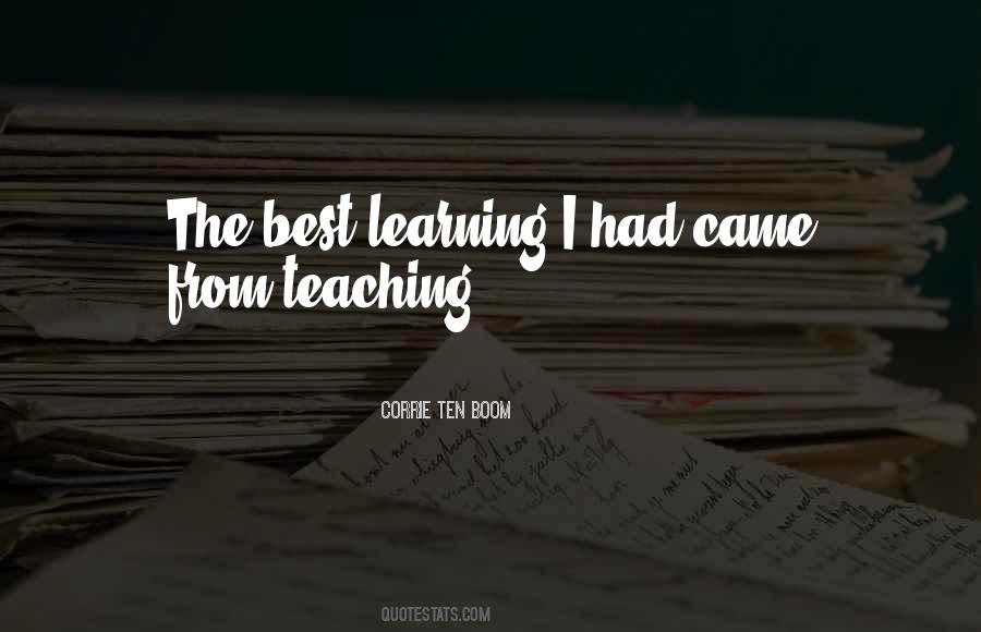 The Best Teaching Quotes #1082787