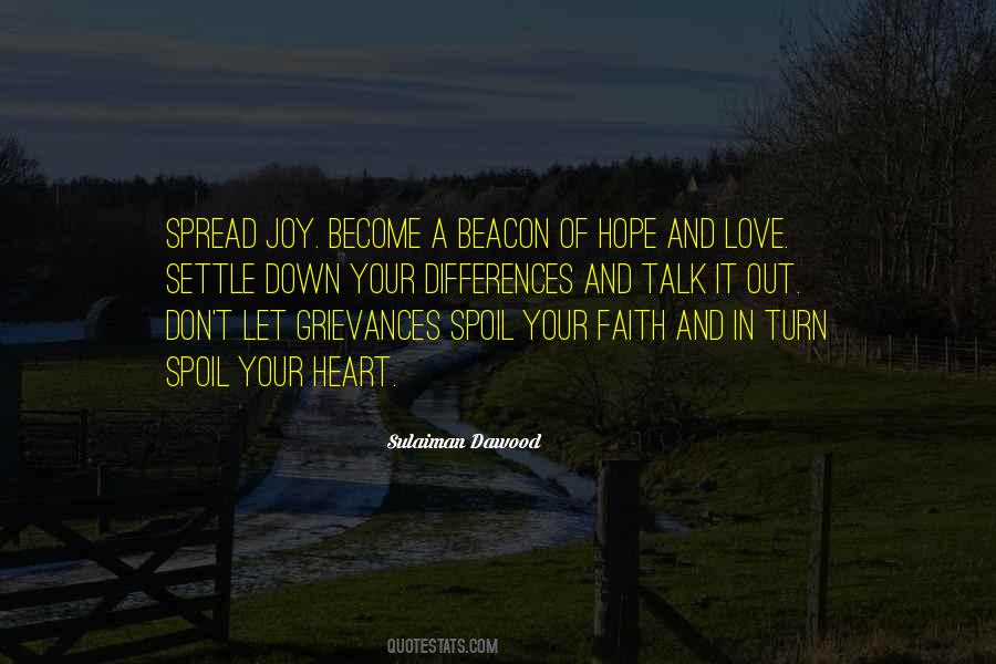 If We Could Spread Love Quotes #1271558