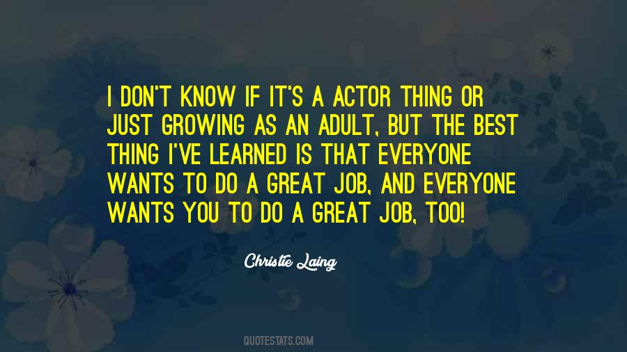 Do A Great Job Quotes #300461