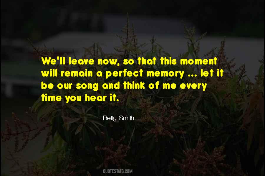 Memory Song Quotes #1388431