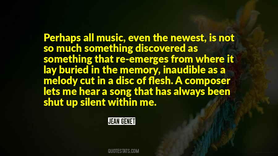 Memory Song Quotes #813361