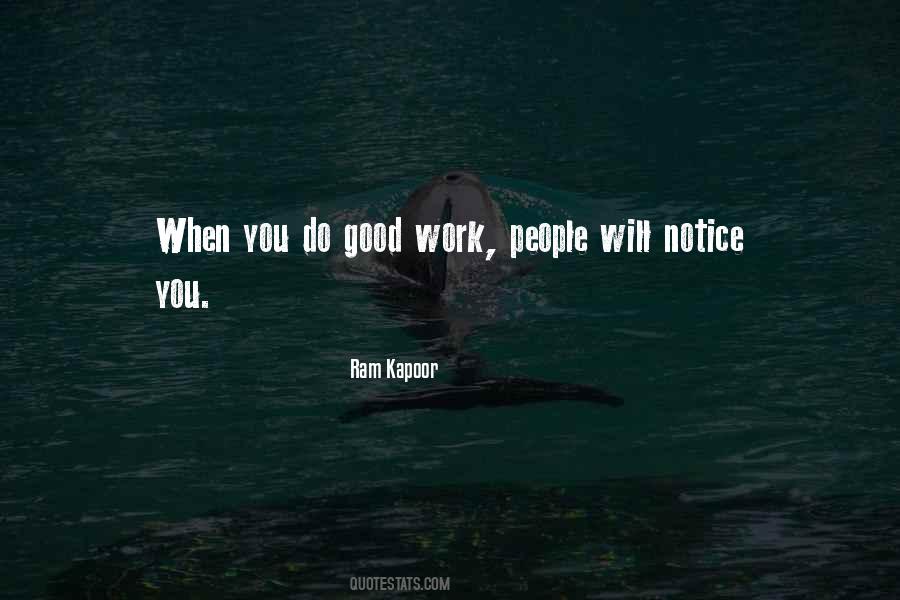 Do Good Work Quotes #785290