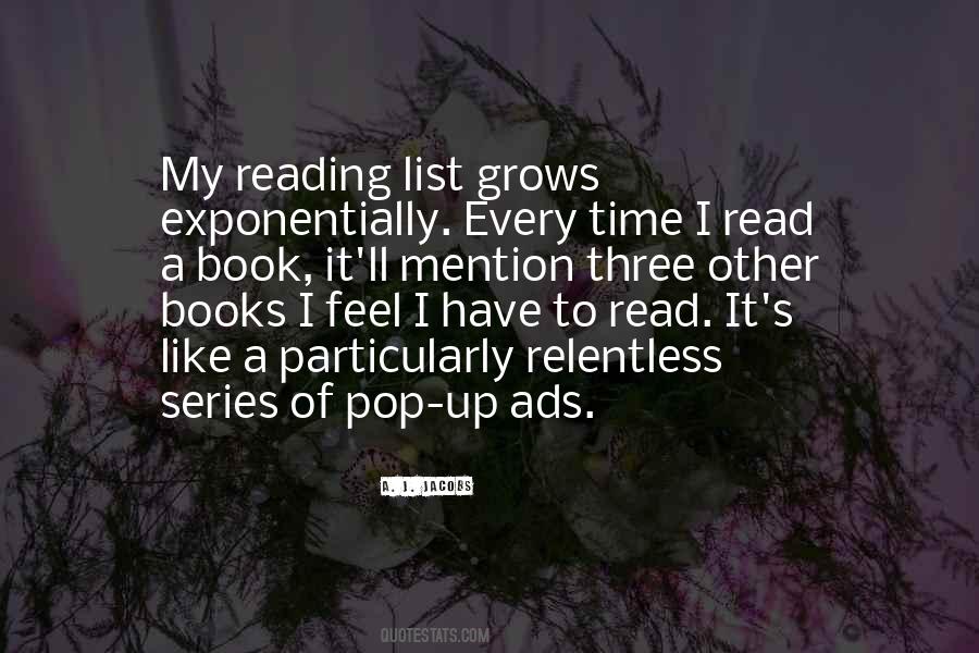 List A Series Of Quotes #1325342