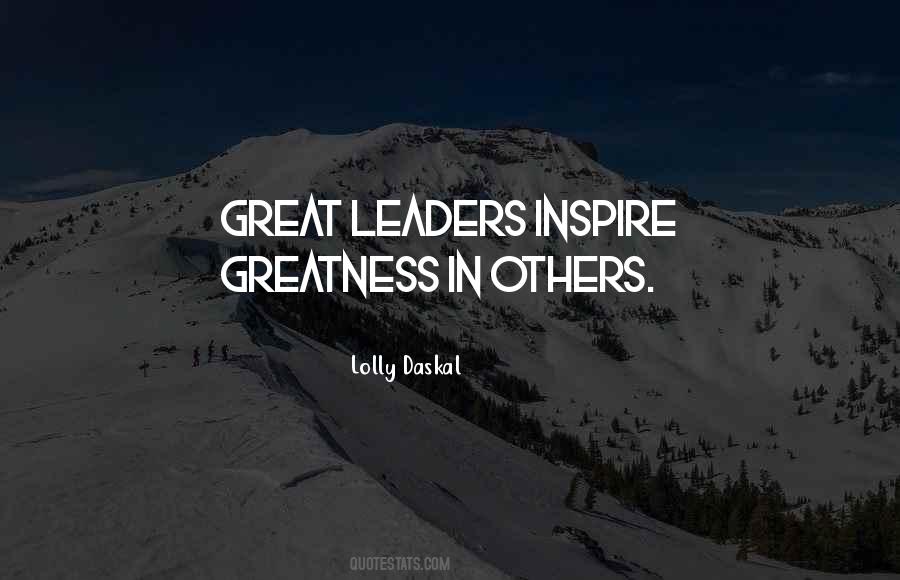 Inspire Greatness Quotes #1687206