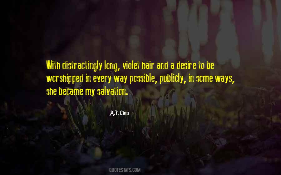 Violet Hair Quotes #1364400