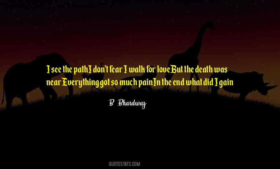 Death For Love Quotes #1711300