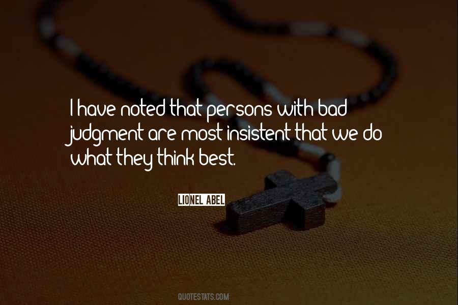 Think Best Quotes #416841