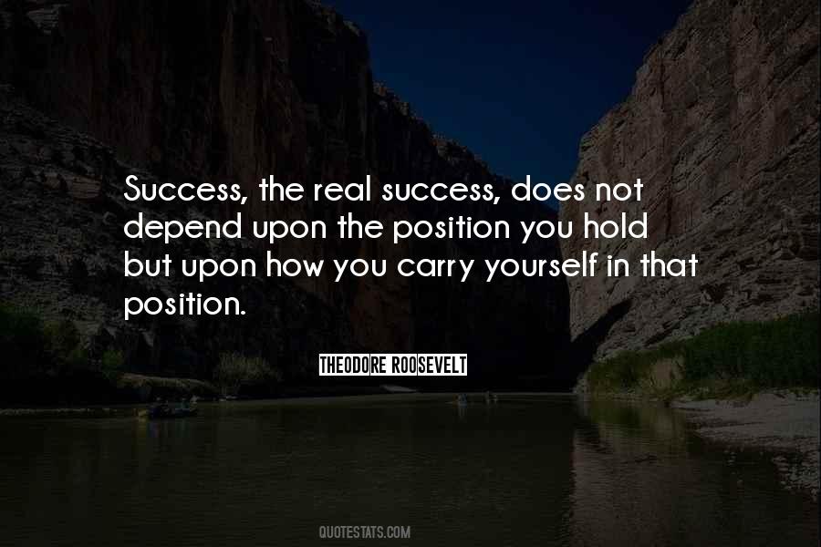 Position Yourself For Success Quotes #323665