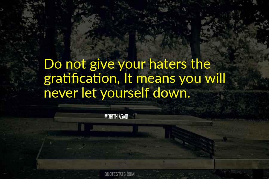 Do Not Let Yourself Down Quotes #238734