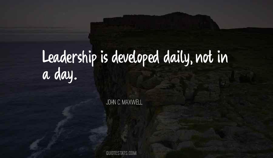 Leadership Daily Quotes #1843654