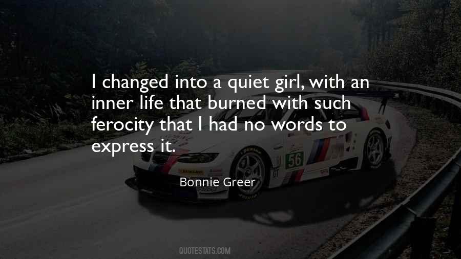When A Girl Is Quiet Quotes #912267