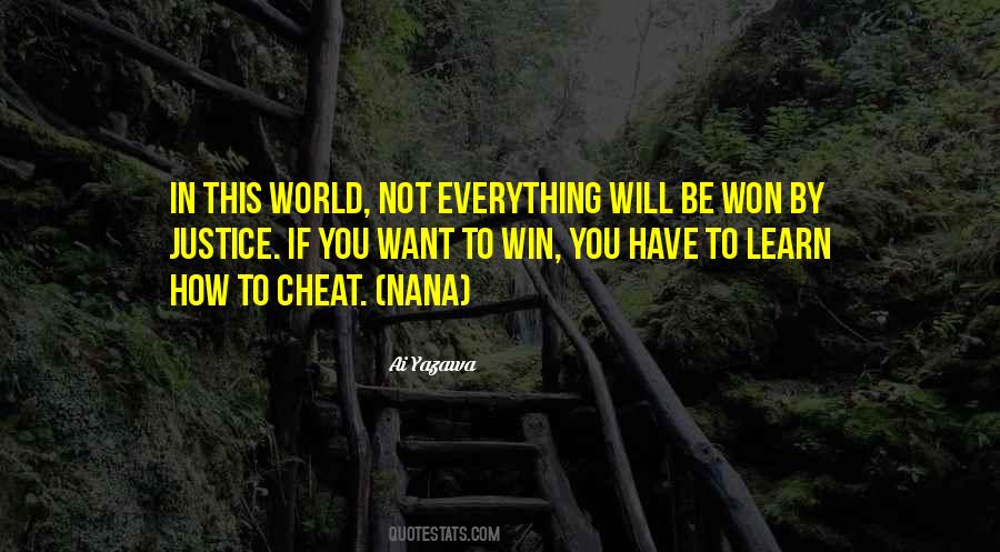 Cheat To Win Quotes #1344796