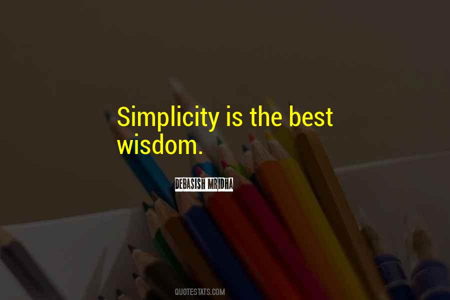 Best Simplicity Quotes #124871