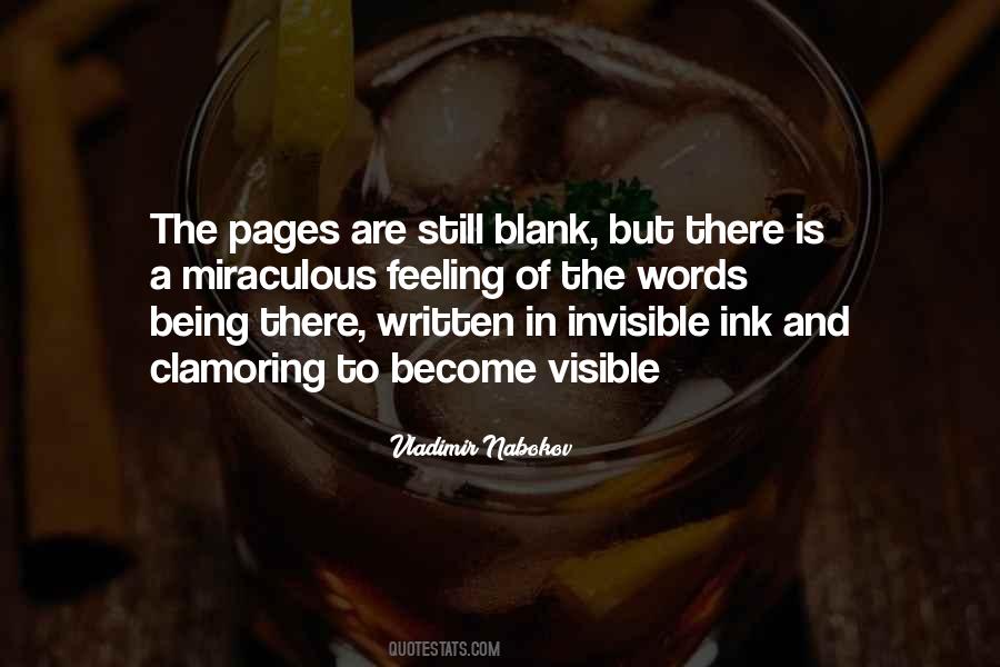 Quotes About Invisible Ink #747151