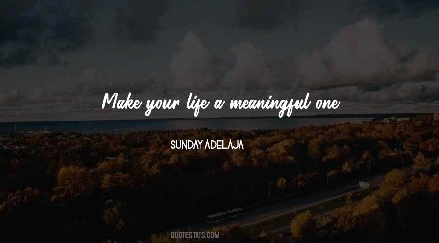 Do Something Meaningful Quotes #38129
