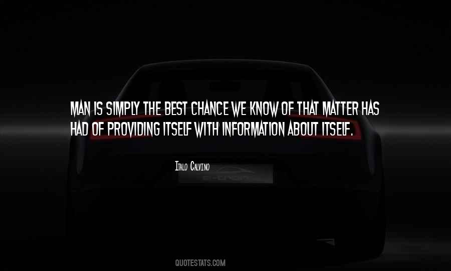 Best Chance Quotes #1334431