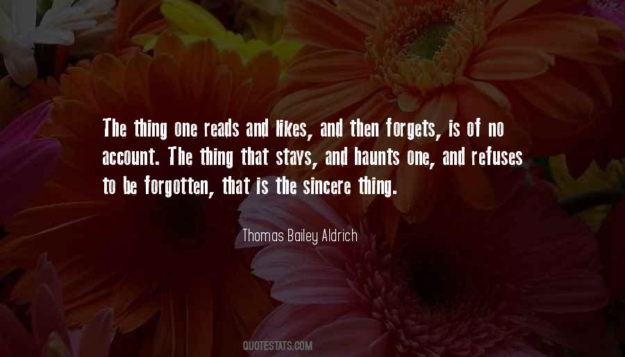 To Be Forgotten Quotes #1061447