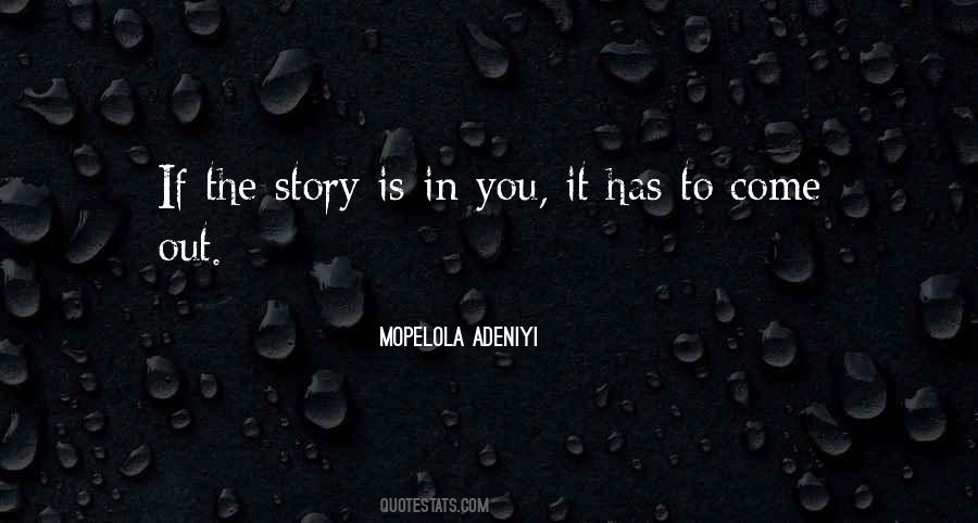 Story Life Quotes #27156
