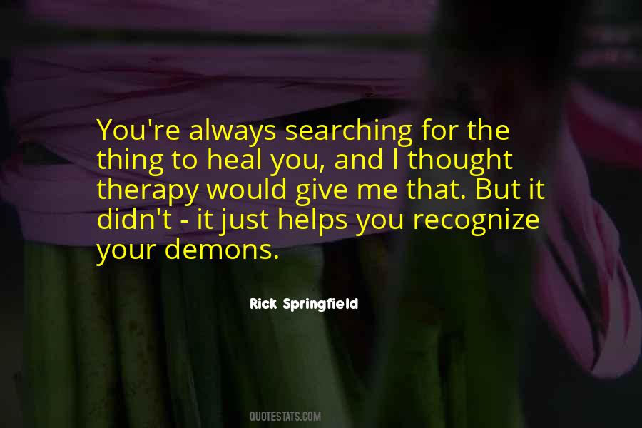Rick Therapy Quotes #896863