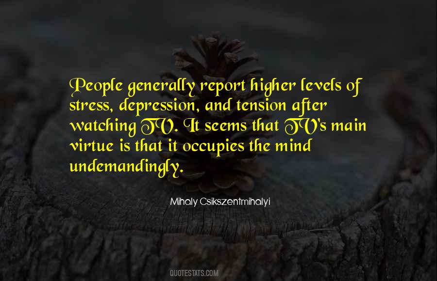 Depression Stress Quotes #252382