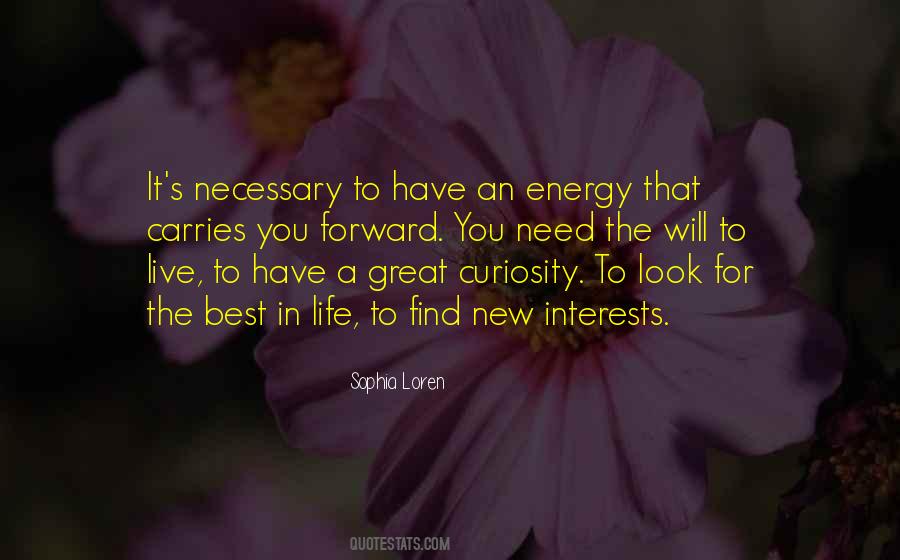 Energy For Life Quotes #1665034