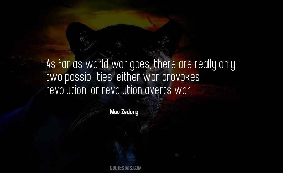Mao Zedong War Quotes #1596590
