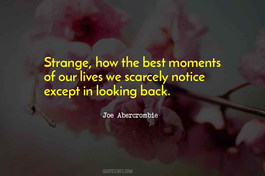Sometimes Looking Back Is Good Quotes #654197