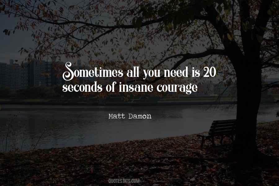 20 Seconds Of Insane Courage Quotes #763409