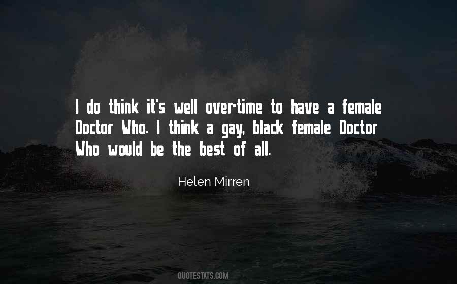 Black Female Doctor Quotes #1410314