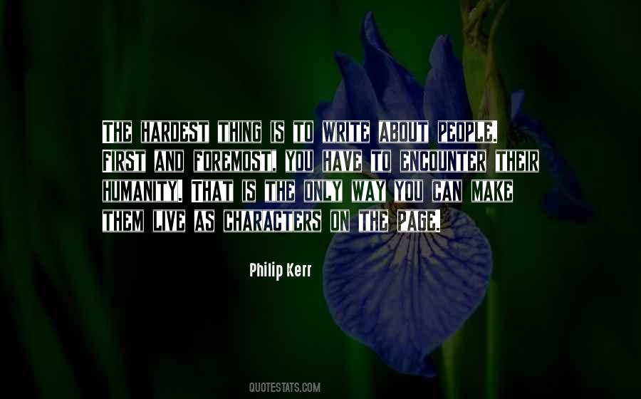 Humanity First Quotes #998058