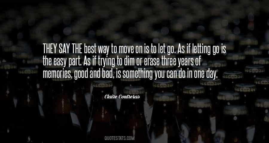 Easy To Move On Quotes #1103063