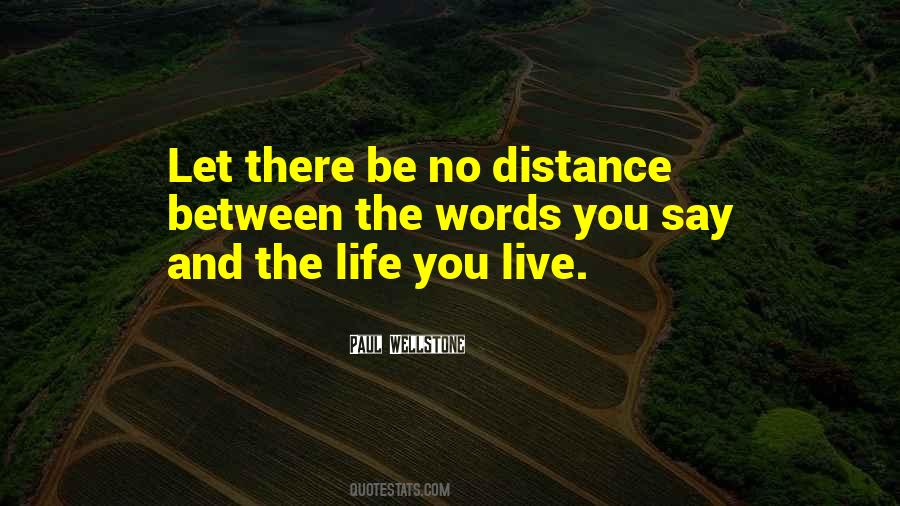 Distance And You Quotes #291414