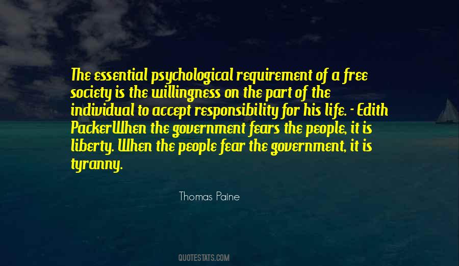 Accept Responsibility For Your Life Quotes #845664