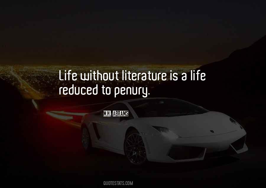 Life Literature Quotes #1168000