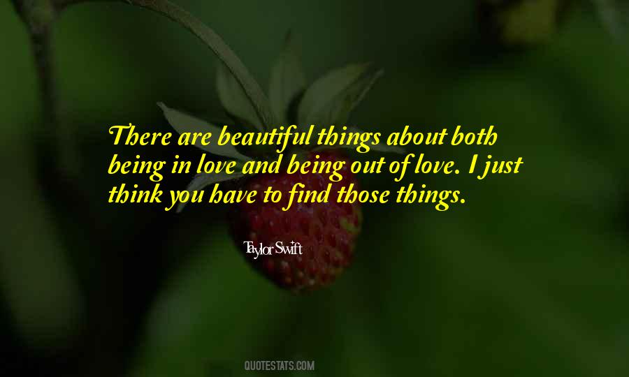 Things Are Beautiful Quotes #129841