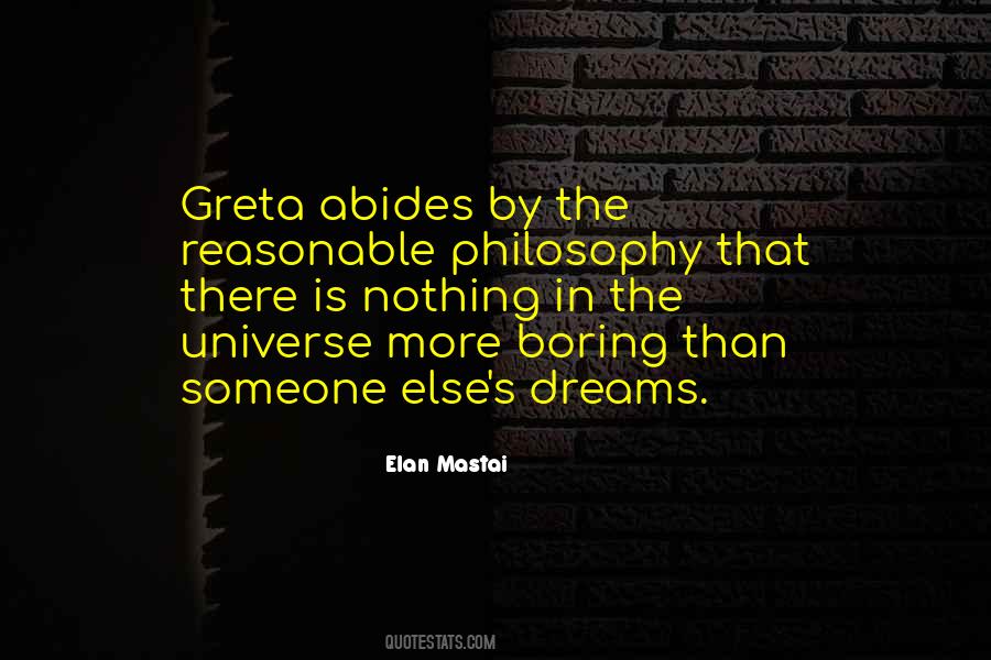 Dream Philosophy Quotes #925426