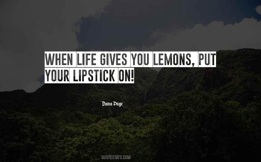 Put On Lipstick Quotes #897092
