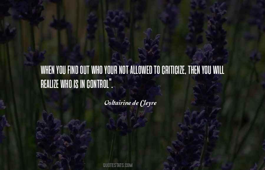 Not In Control Quotes #15774